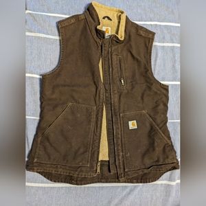 Carhartt Women's Vest Chocolate Brown Size Medium